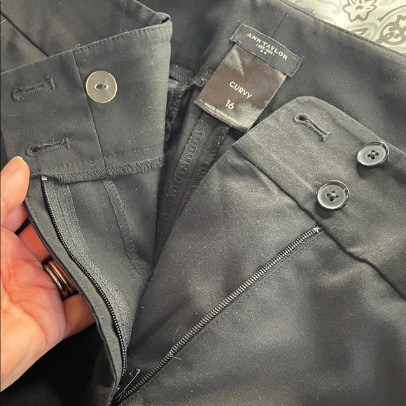Ann Taylor Curvy Black Trousers - Picture 2 of 4